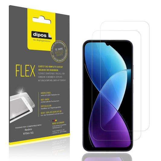 2x 3D Full Cover Schutzfolie für Redmi R70m 5G (1)