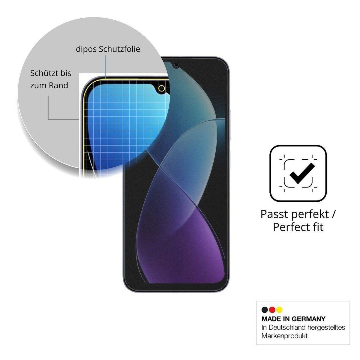 Full Cover Privacy Blickschutzfolie für Redmi R70m (4)