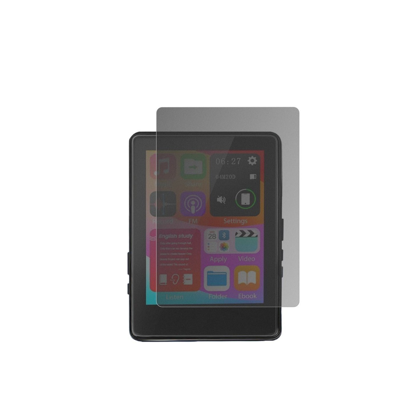Blickschutzfolie für Taichaeu D6 MP3-Player matt S (2)