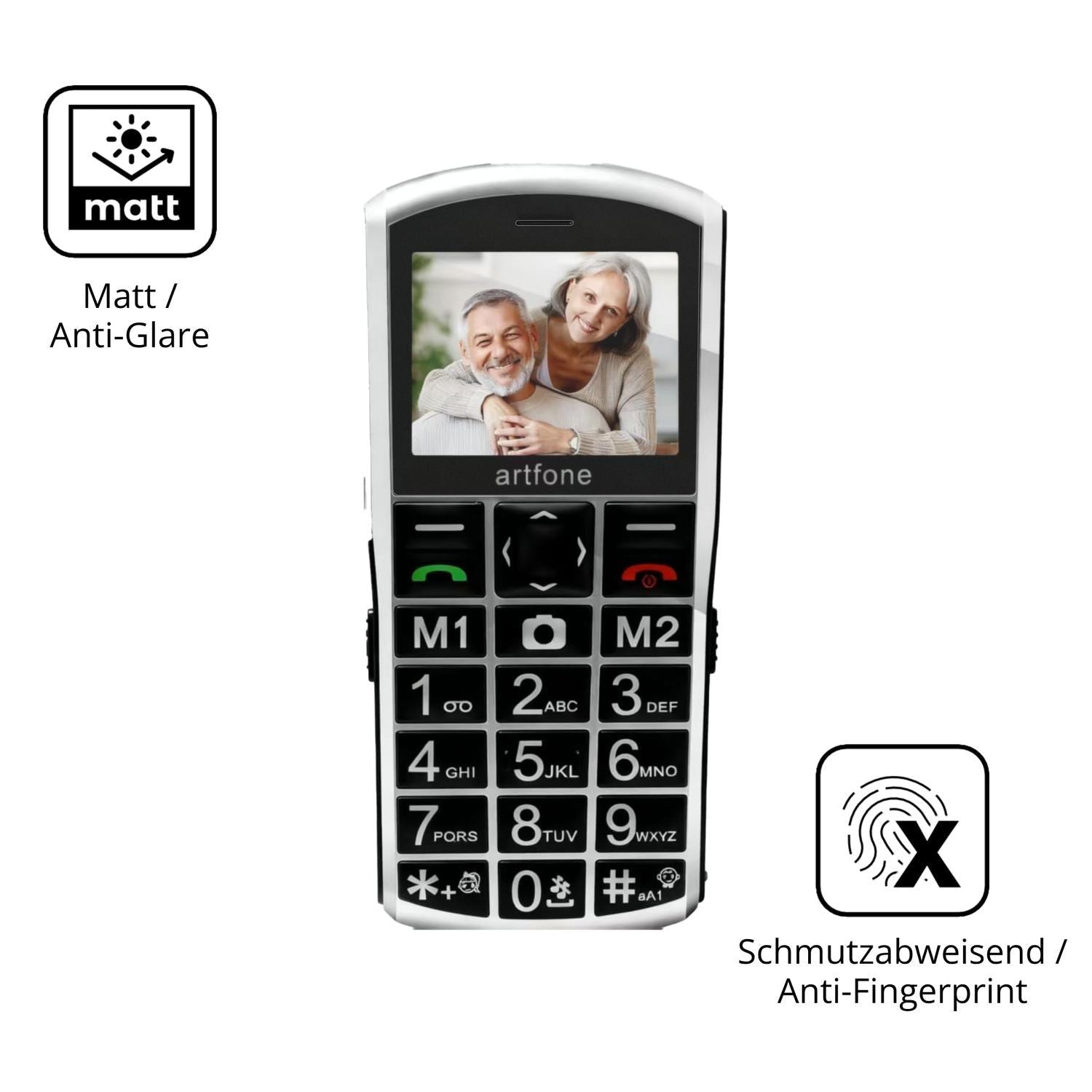 4x Schutzfolie matt für Artfone A400 Pro 4G Displa (5)