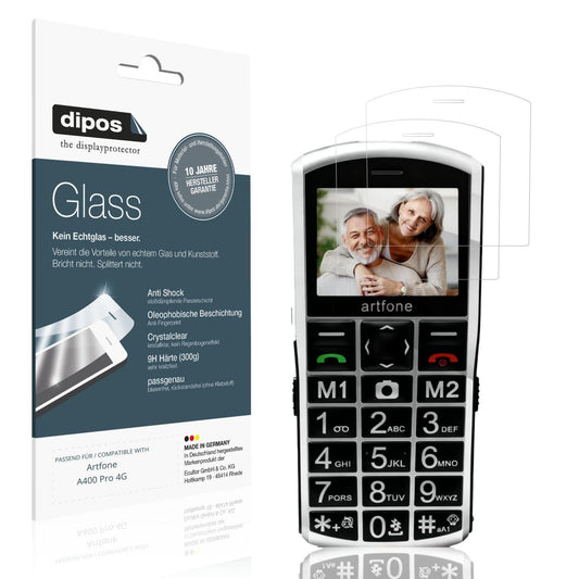 2x 9H Schutzfolie für Artfone A400 Pro 4G Panzerfo (1)