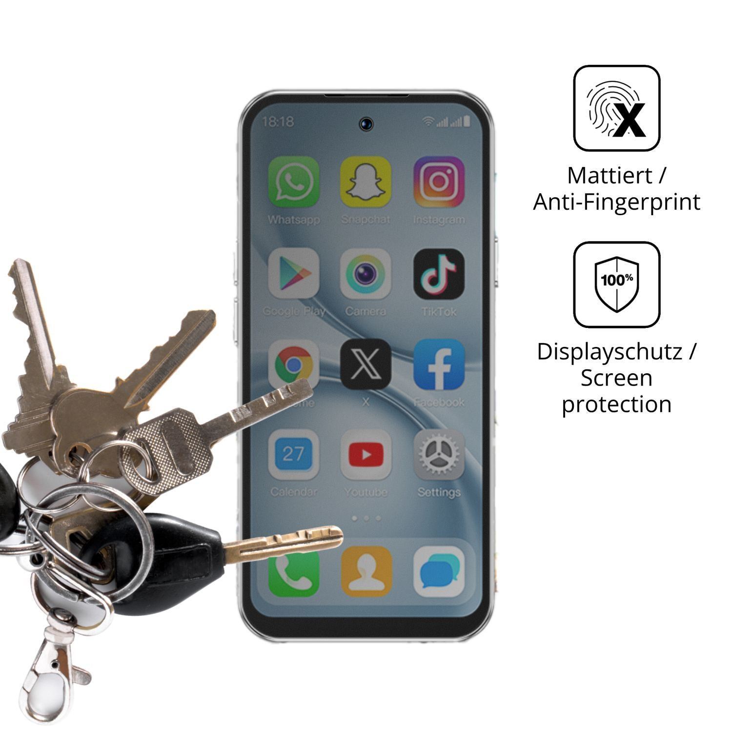 Blickschutzfolie für viqee A19PRO Mini-Smartphone  (3)