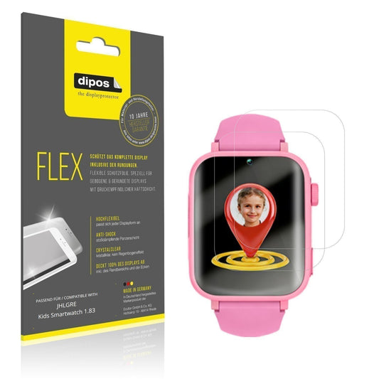 2x 3D Full Cover Schutzfolie für JHLGRE Kids Smart (1)