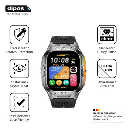 6x Schutzfolie klar für HIRREO BWTX12 Display-Schu (7)
