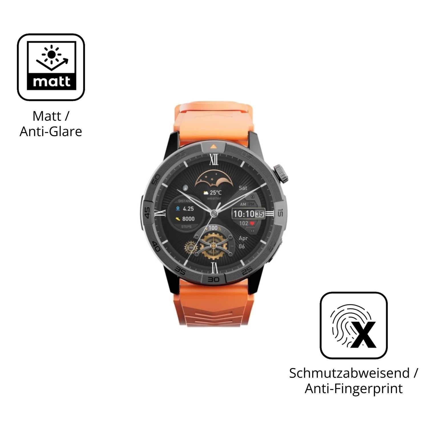 6x Schutzfolie matt für AGM Legion Black Pro Displ (5)