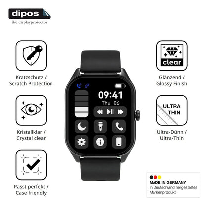 6x Schutzfolie klar für Rainpal T13 Display-Schutz (7)