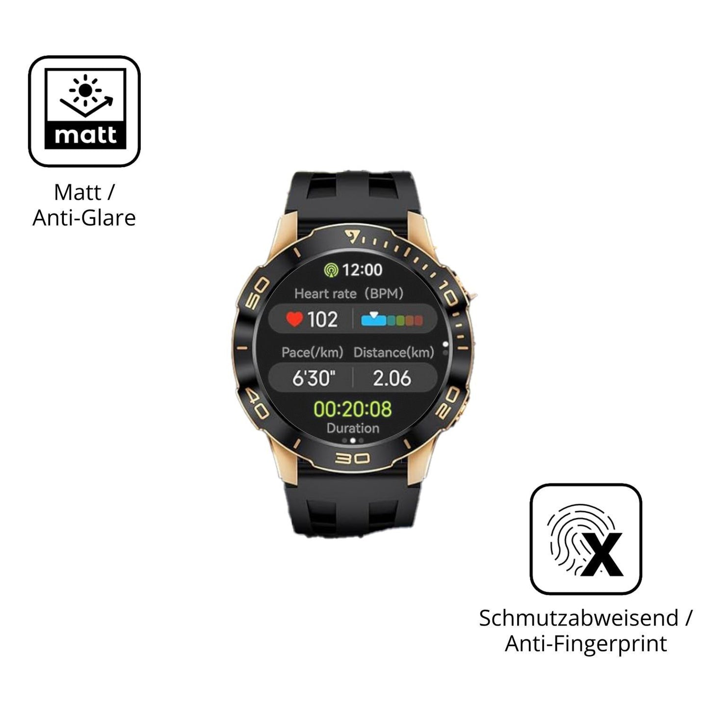 6x Schutzfolie matt für BENYAR SMART TX7 Display-S (5)