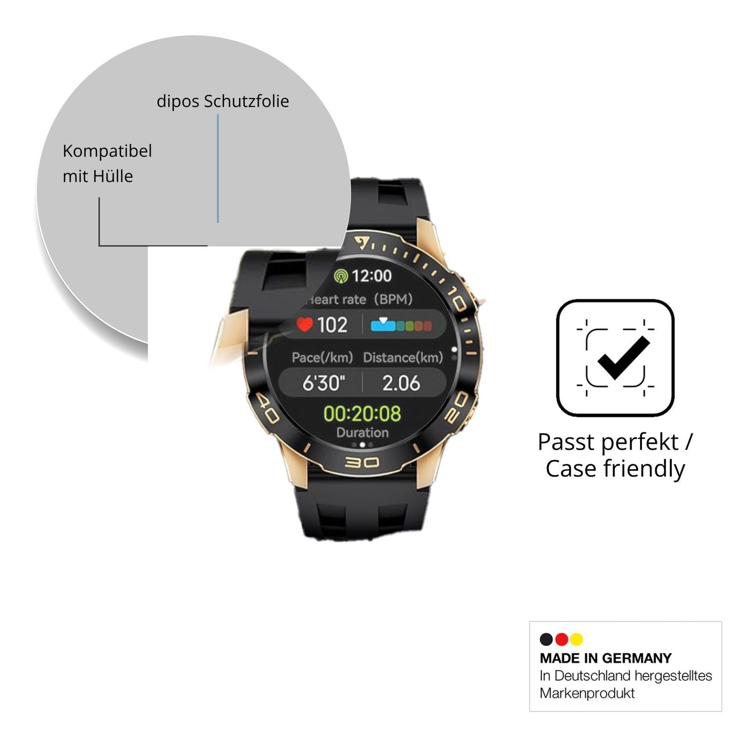 6x Schutzfolie matt für BENYAR SMART TX7 Display-S (6)
