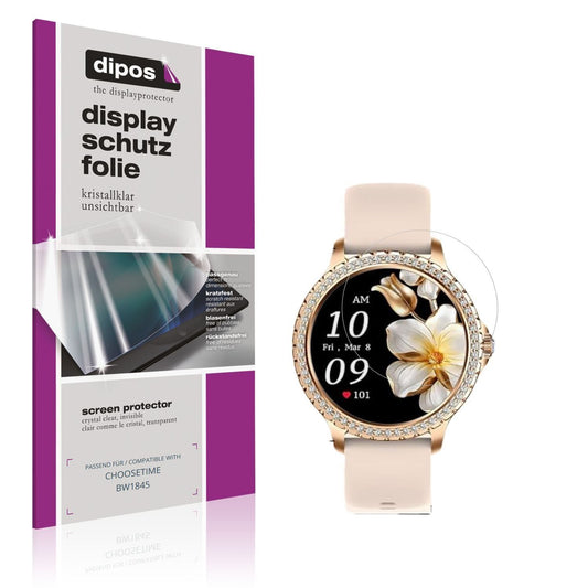 6x Schutzfolie klar für CHOOSETIME BW1845 Display- (1)