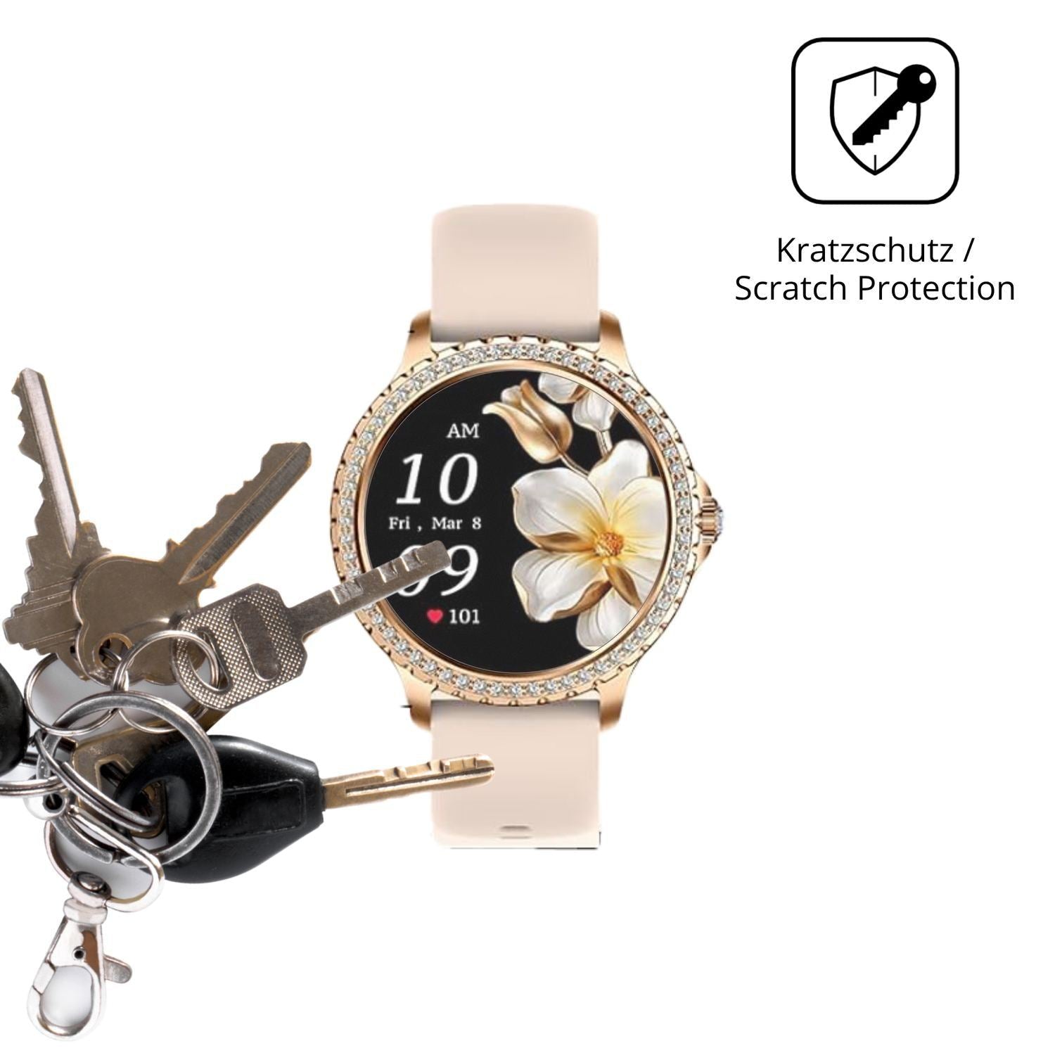 6x Schutzfolie matt für CHOOSETIME BW1845 Display- (4)
