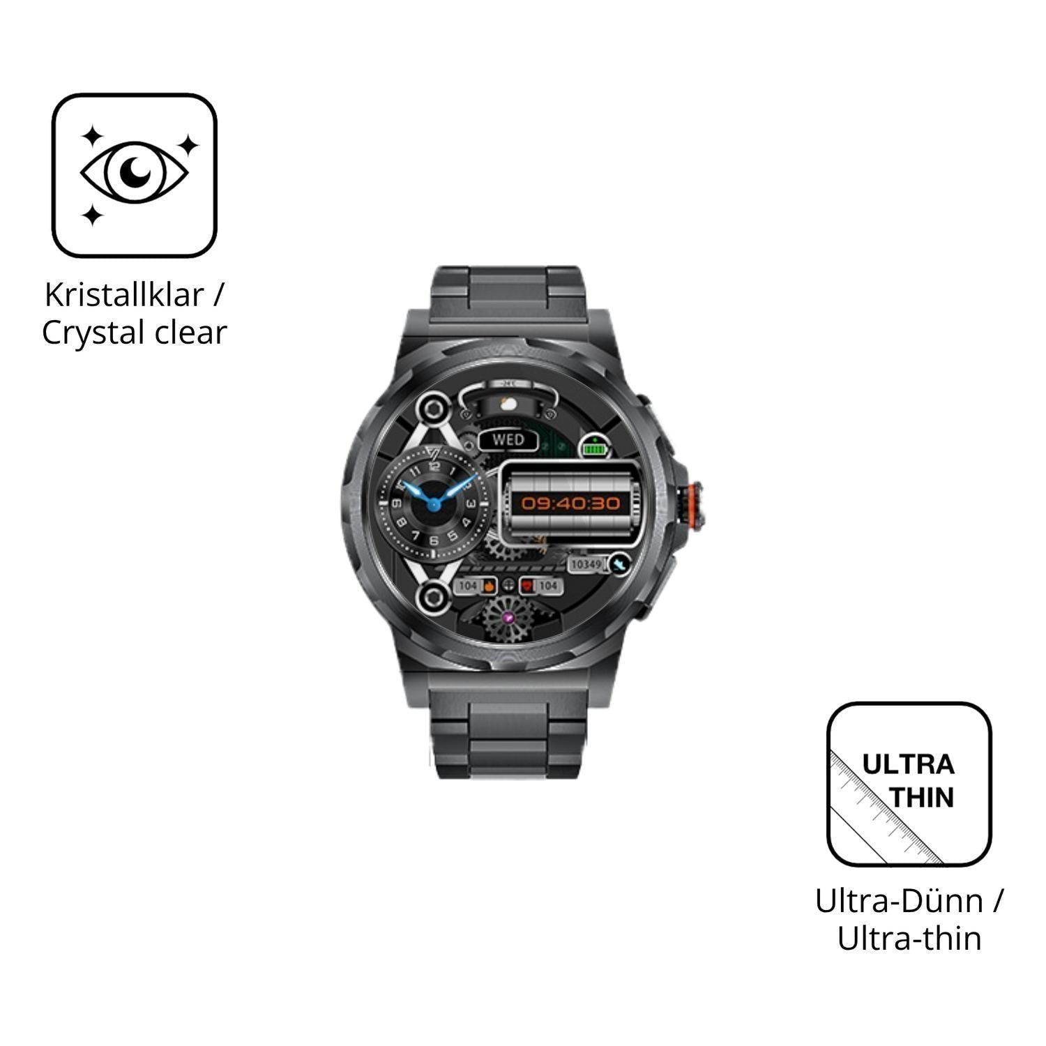 6x Schutzfolie klar für CHOOSETIME SML6 Display-Sc (5)