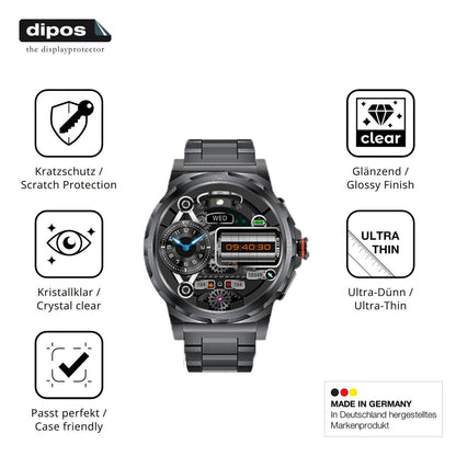 6x Schutzfolie klar für CHOOSETIME SML6 Display-Sc (7)
