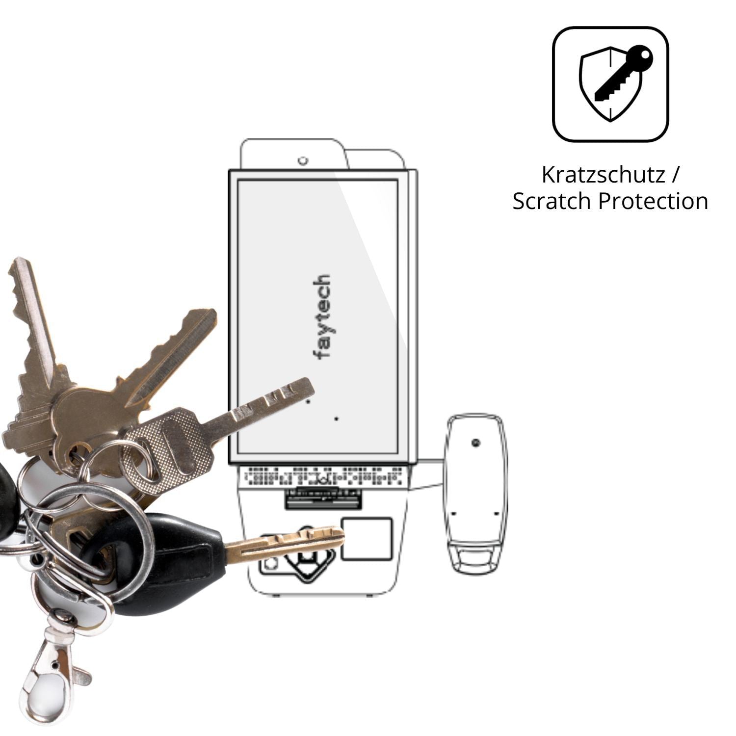 2x Schutzfolie klar für Pyramid Computer POLYTOUCH (4)