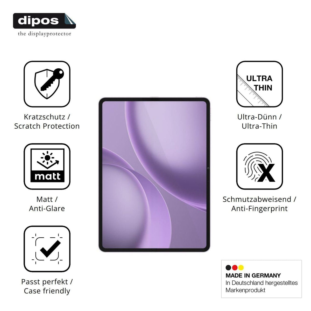 2x Schutzfolie matt für Oppo Pad 5 Pro Display-Sch (7)