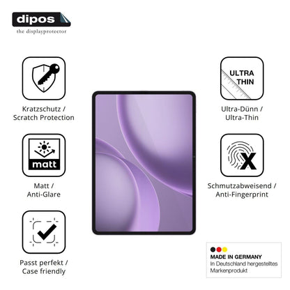 2x Schutzfolie matt für Oppo Pad 5 Pro Display-Sch (7)