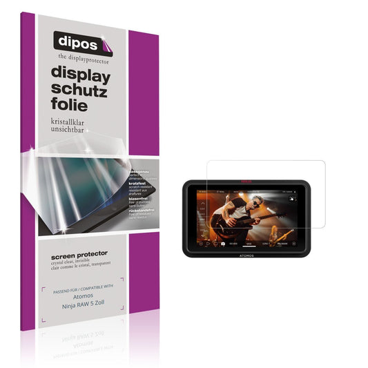 4x Schutzfolie klar für Atomos Ninja RAW 5 Zoll Di (1)
