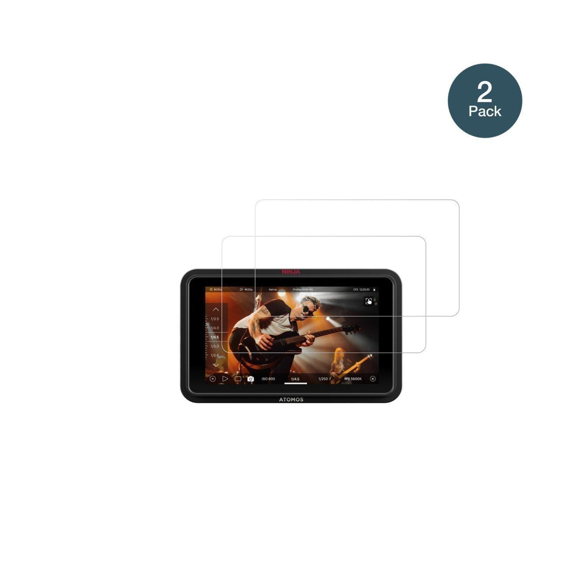 2x 9H Schutzfolie für Atomos Ninja RAW 5 Zoll Panz (2)