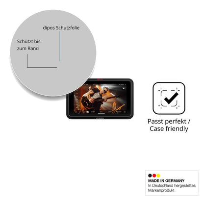 2x 9H Schutzfolie für Atomos Ninja RAW 5 Zoll Panz (6)