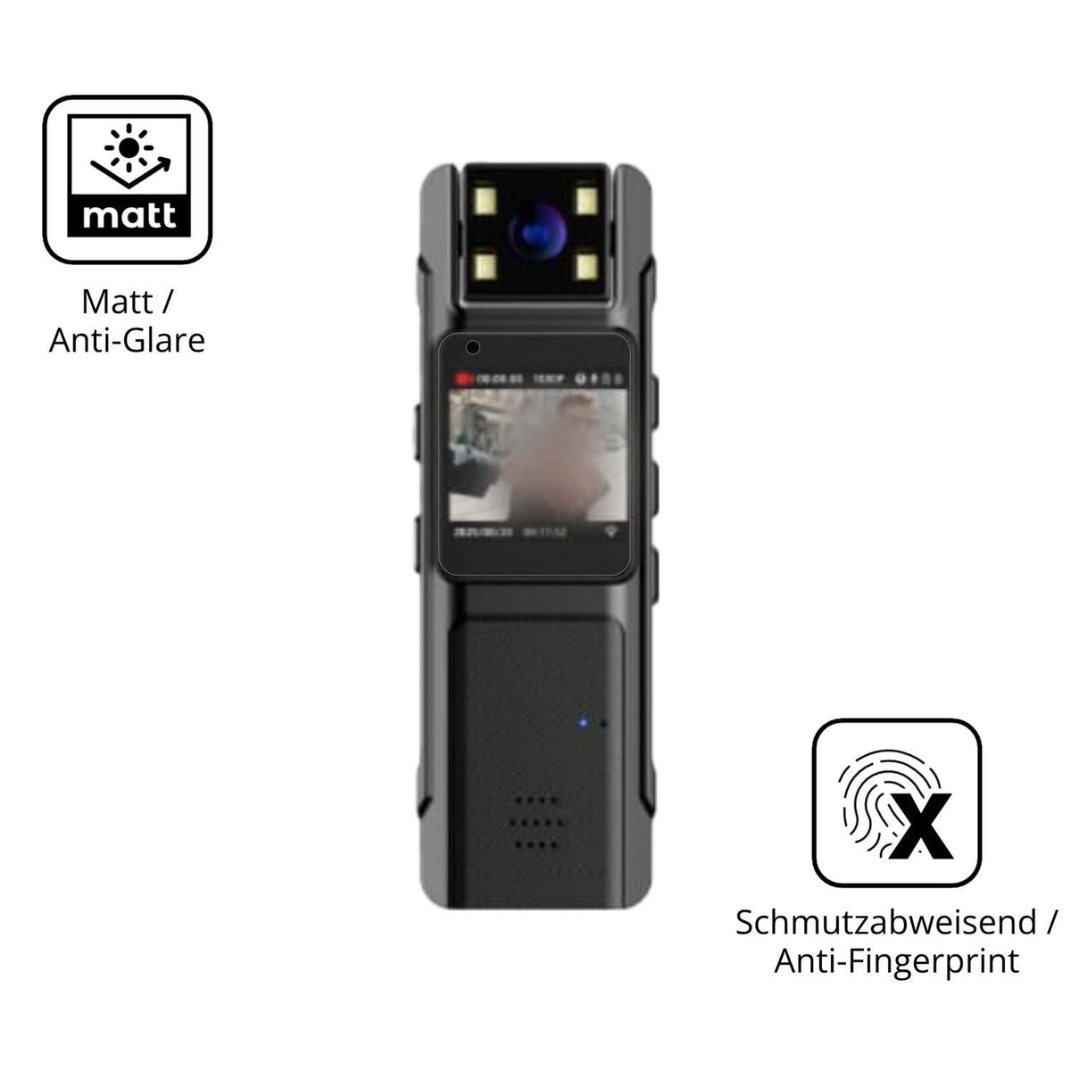2x 9H Schutzfolie matt für ARMYJY P1 WiFi Panzerfo (5)