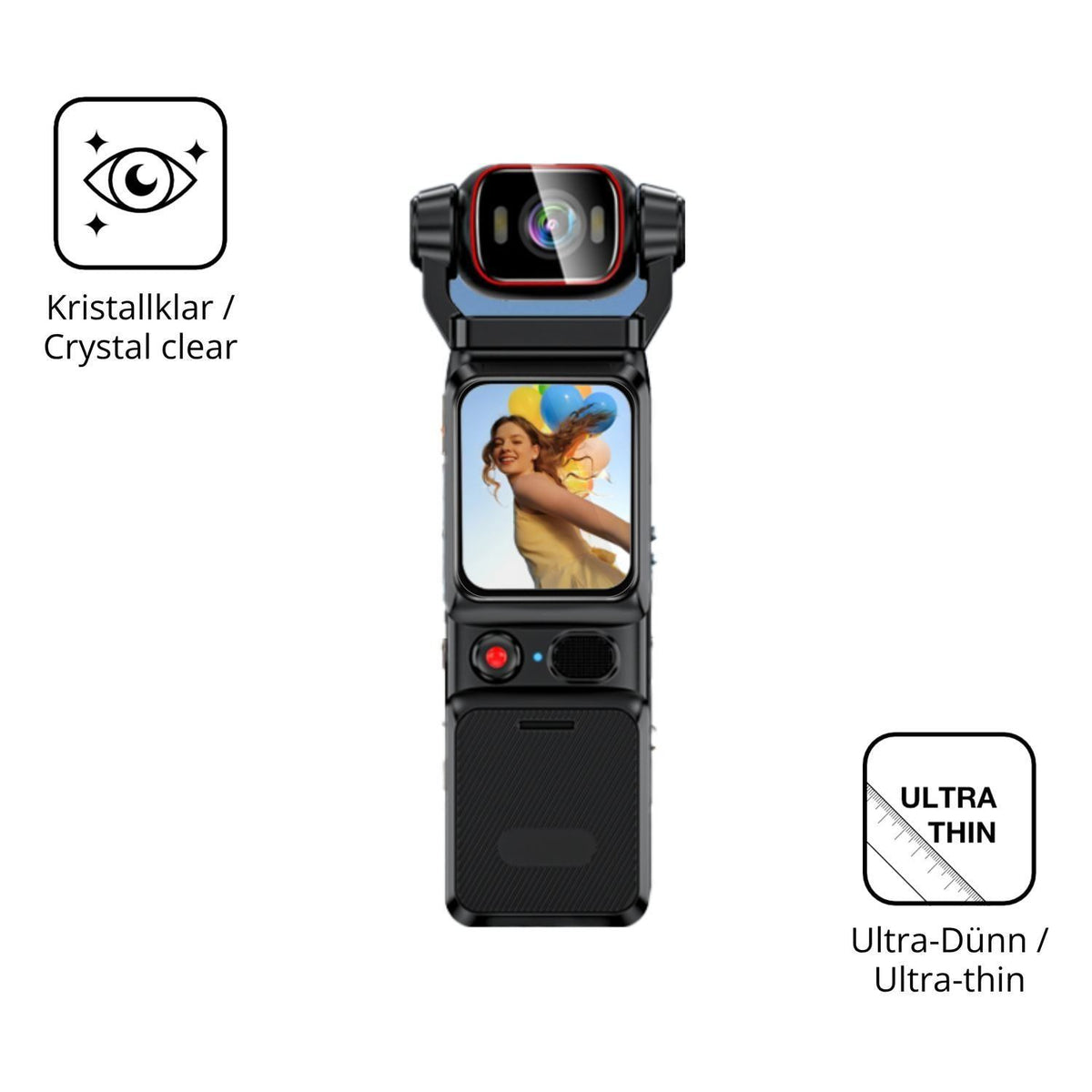 4x Schutzfolie klar für YCCNIU YC18 Display-Schutz (5)