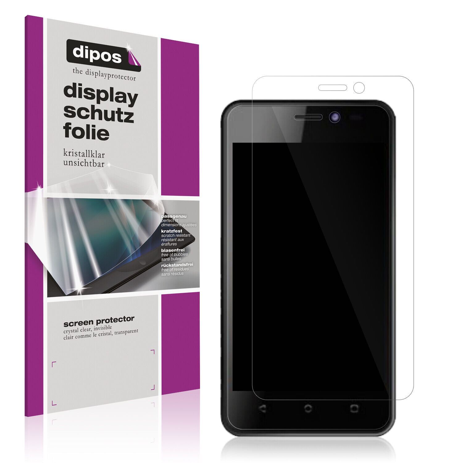 5x Schutzfolie klar für Krip K4m Display-Schutzfol (1)