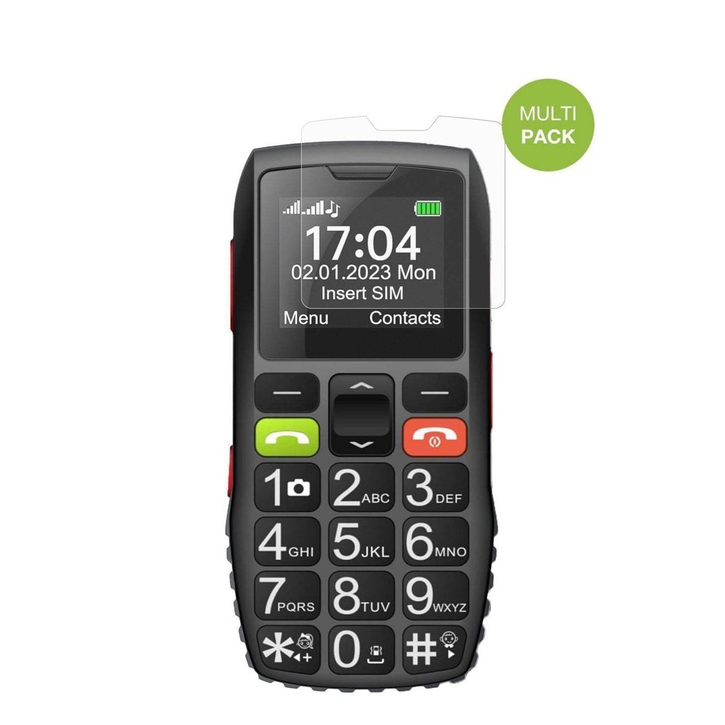 4x Schutzfolie matt für FEGA Senioren-Handy 1.77 Z (2)