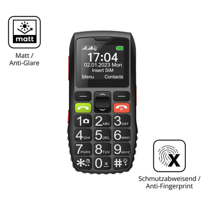 4x Schutzfolie matt für FEGA Senioren-Handy 1.77 Z (5)