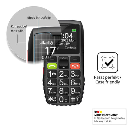 4x Schutzfolie matt für FEGA Senioren-Handy 1.77 Z (6)