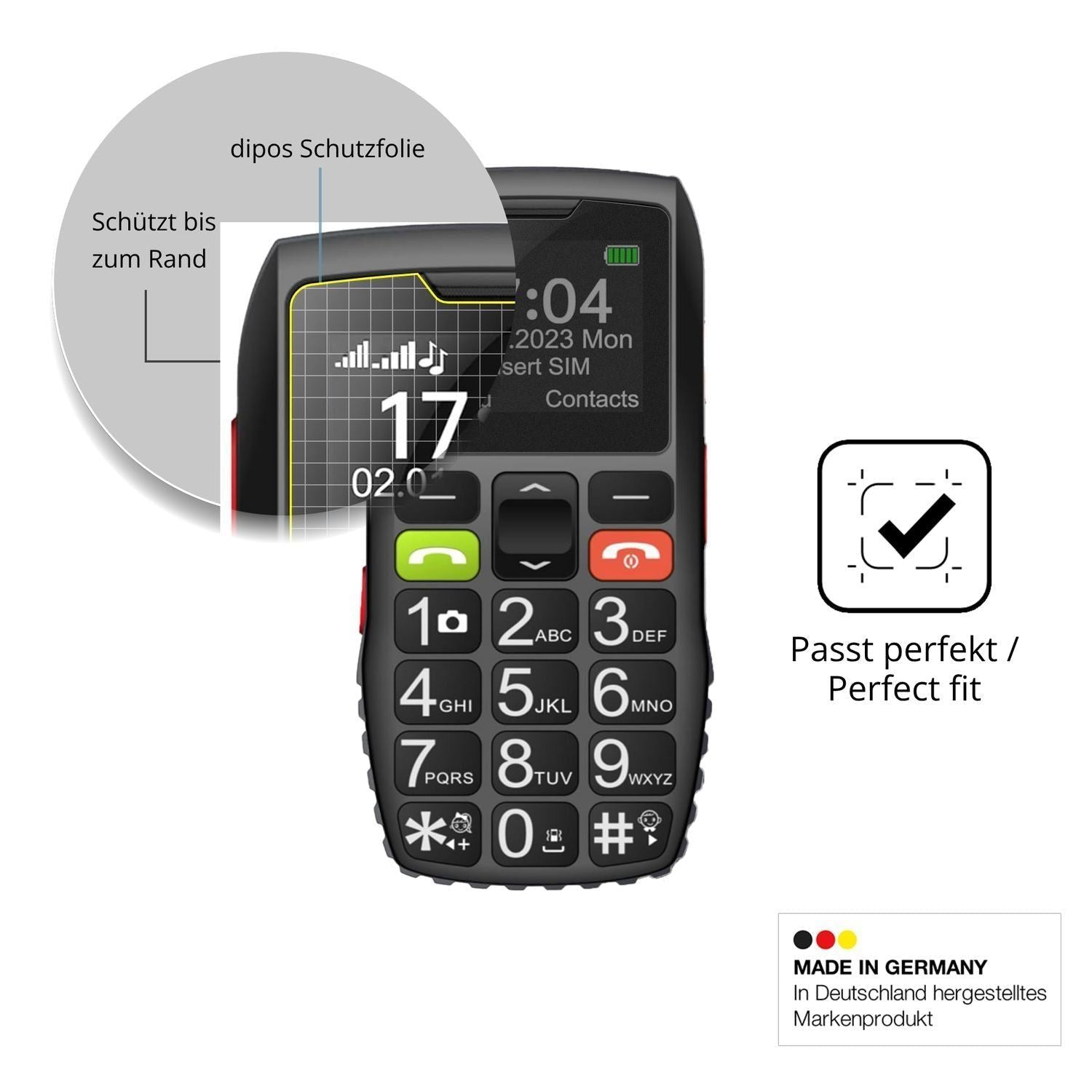 Blickschutzfolie für FEGA Senioren-Handy 1.77 Zoll (4)