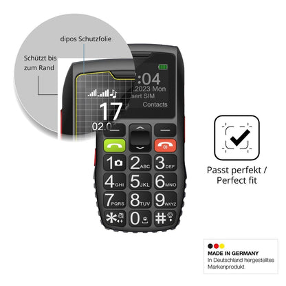 Blickschutzfolie für FEGA Senioren-Handy 1.77 Zoll (4)