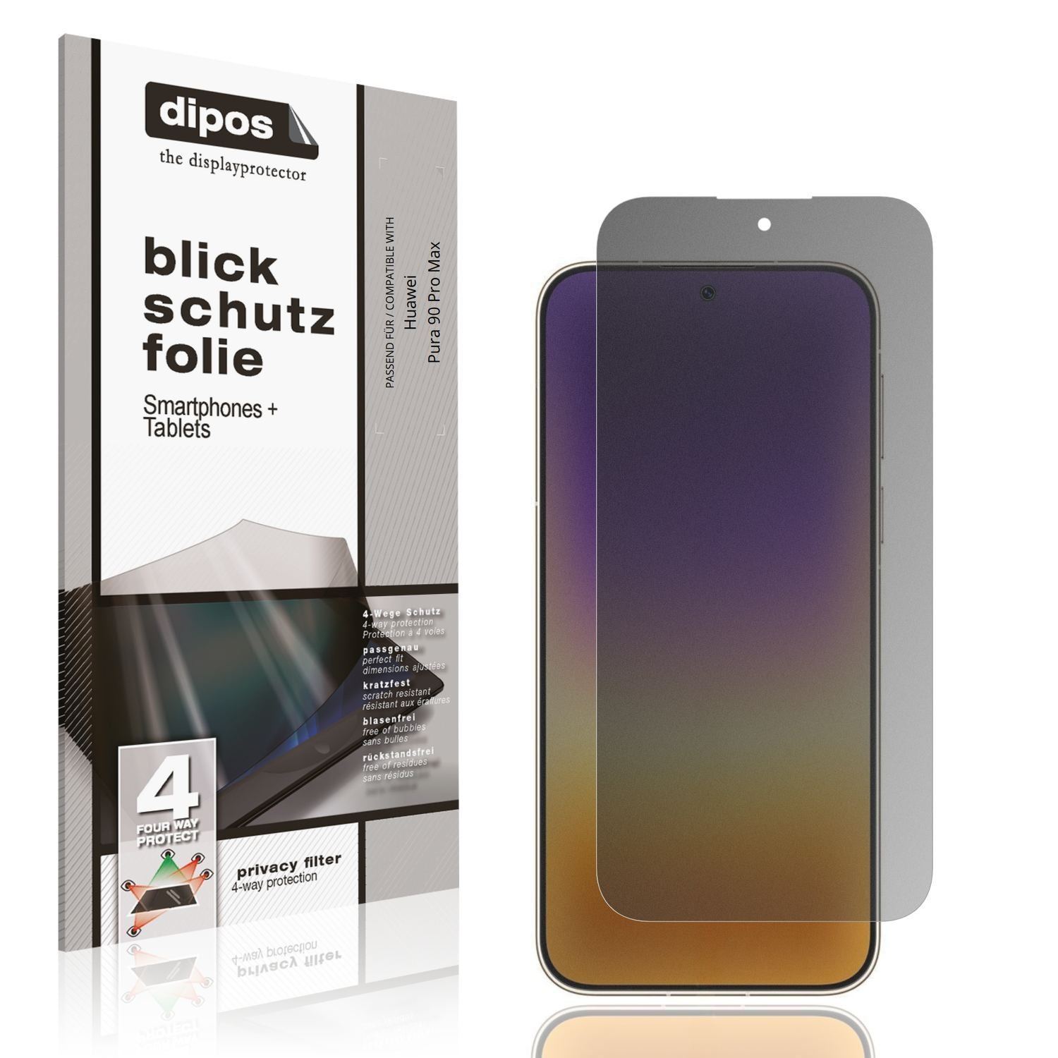 Blickschutzfolie für Huawei Pura 90 Pro Max matt S (1)