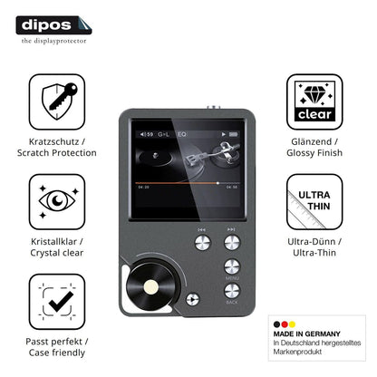 4x Schutzfolie klar für Ouitble Hi Res MP3-Player  (7)
