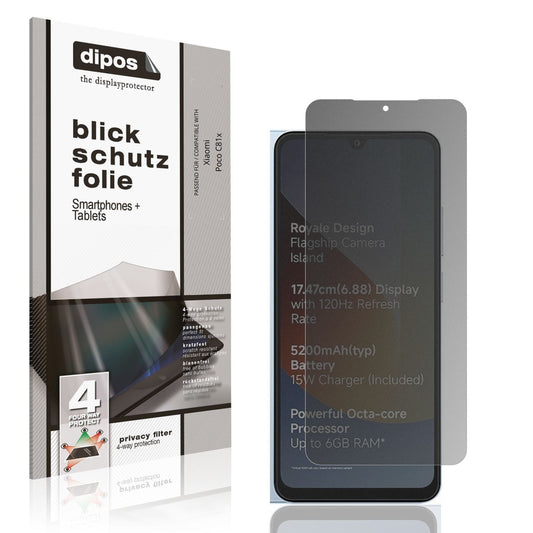 Blickschutzfolie für Xiaomi Poco C81x matt Schutzf (1)