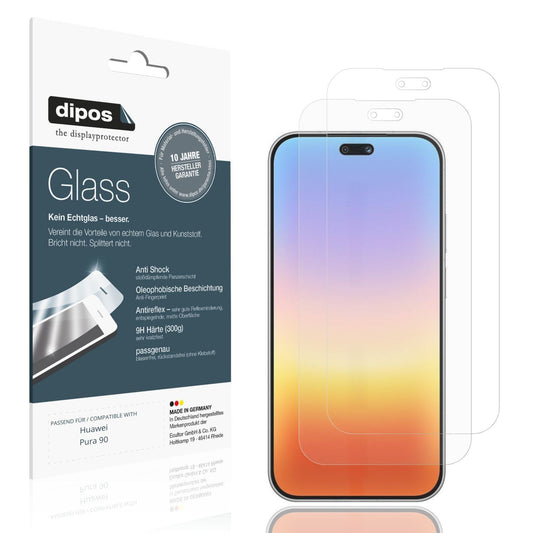 2x 9H Schutzfolie matt für Huawei Pura 90 Panzerfo (1)