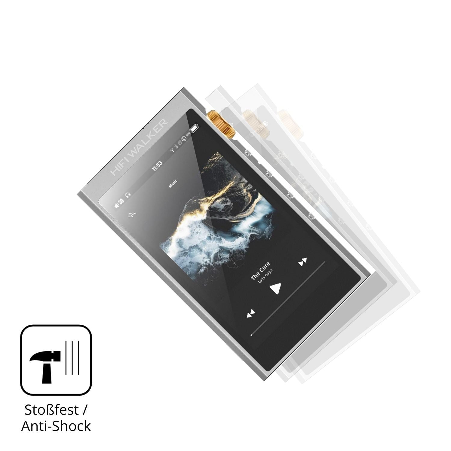 2x 9H Schutzfolie matt für HIFI WALKER G7 Pro Panz (4)