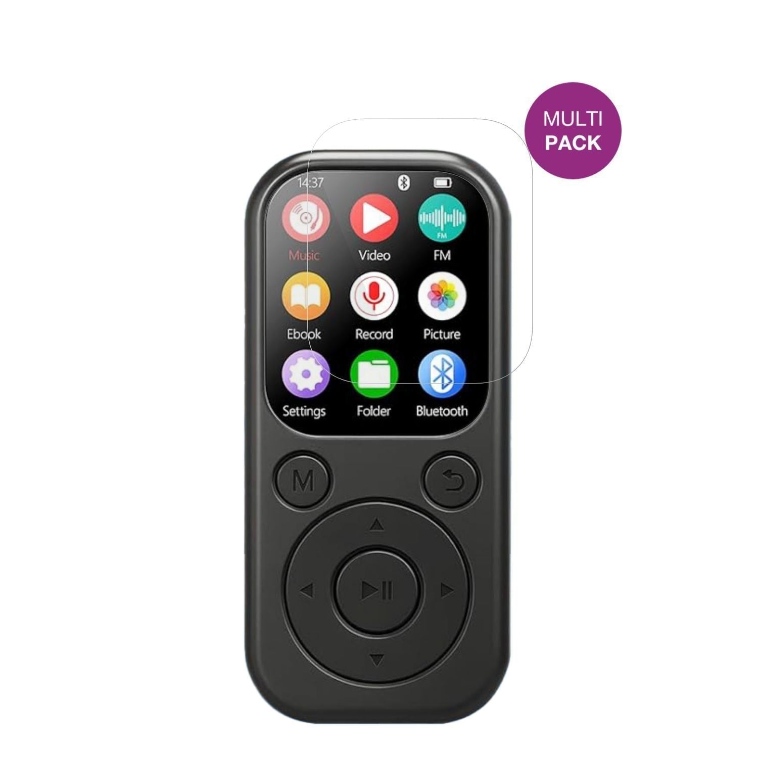 4x Schutzfolie klar für Aroeally MP3-01D Display-S (2)