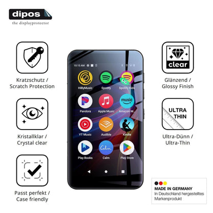 4x Schutzfolie klar für innioasis G5 MP3-Player Di (7)