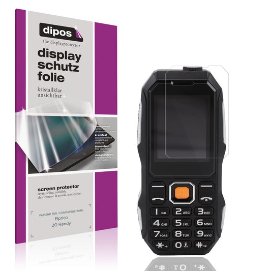 4x Schutzfolie klar für Elprico 2G-Handy Display-S (1)