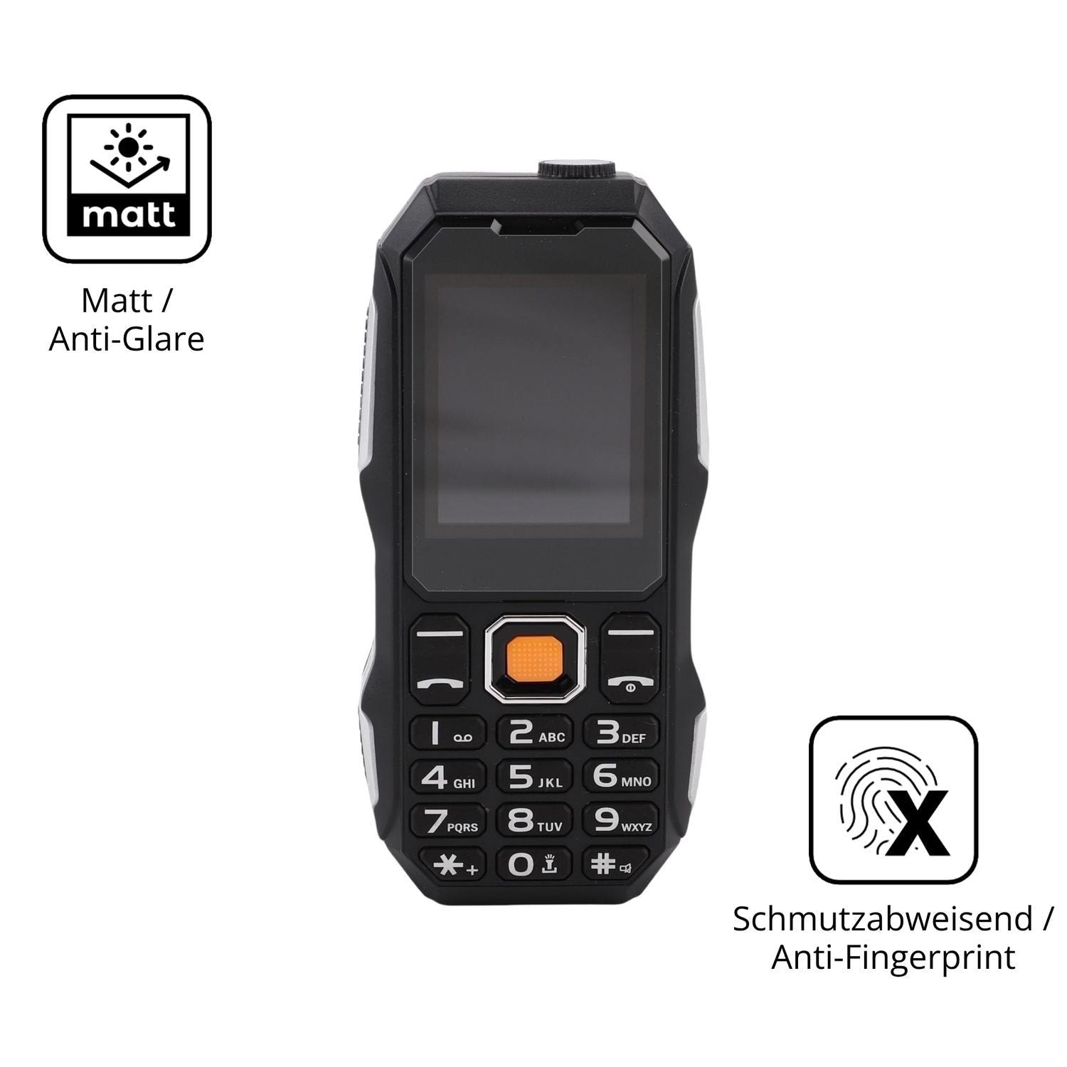 2x 9H Schutzfolie matt für Elprico 2G-Handy Panzer (5)