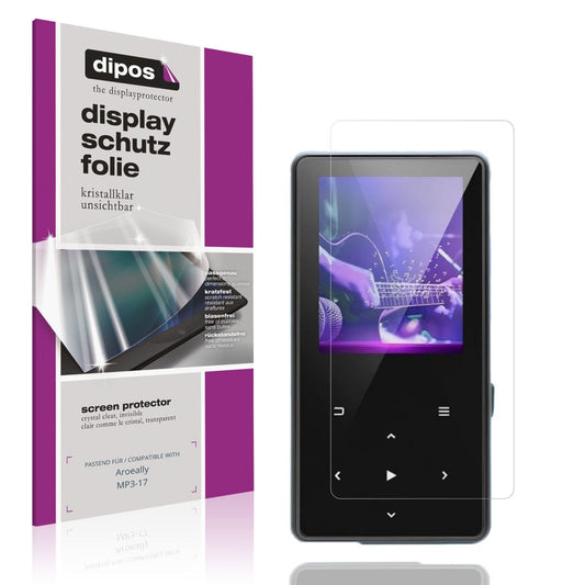 4x Schutzfolie klar für Aroeally MP3-17 Display-Sc (1)