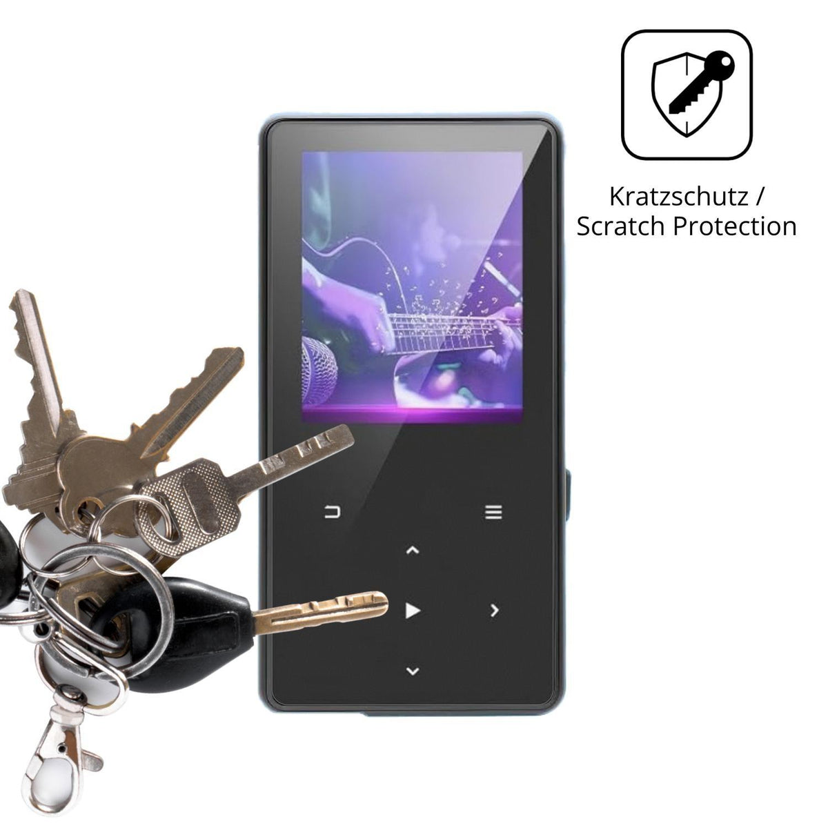 4x Schutzfolie matt für Aroeally MP3-17 Display-Sc (4)