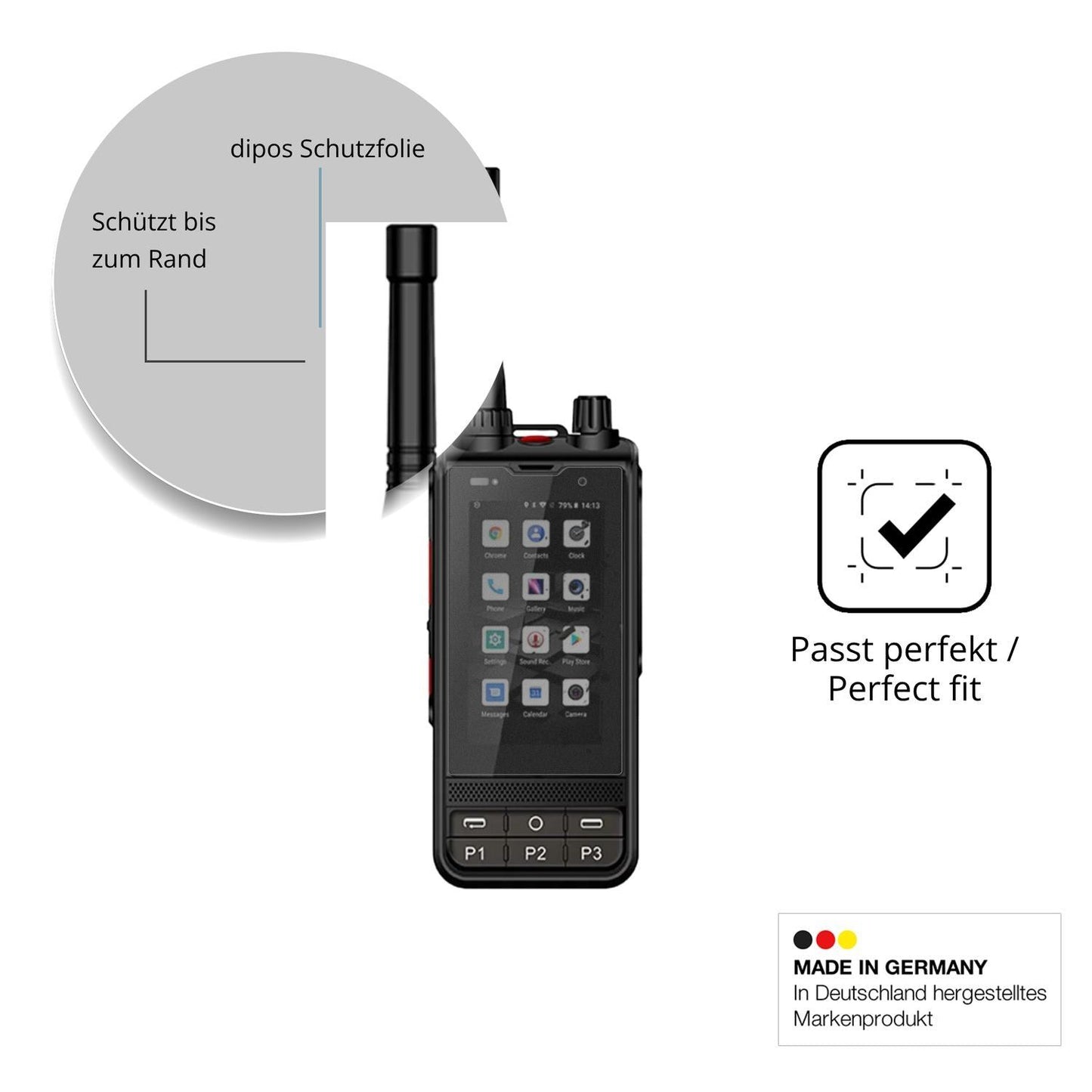 Blickschutzfolie für ANYSECU W6 Plus matt Schutzfo (4)