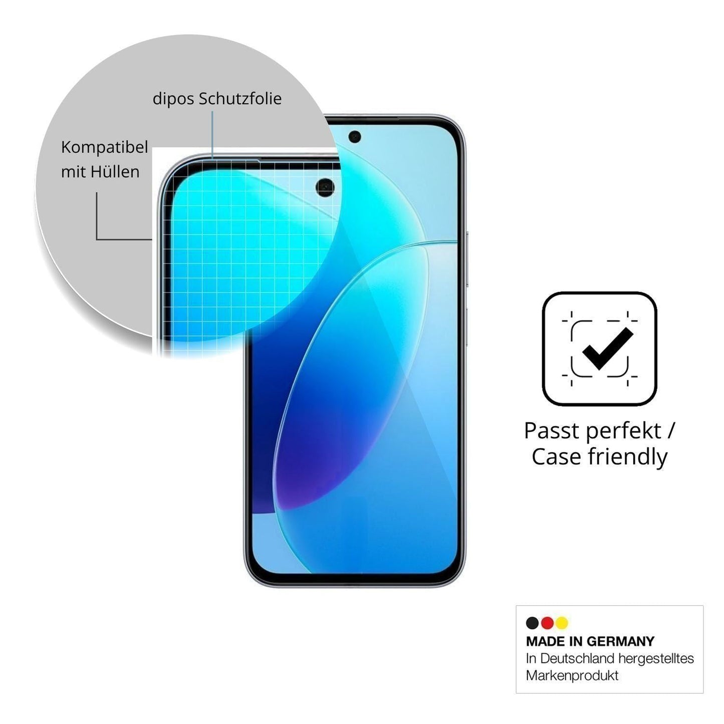 4x Schutzfolie klar für Vivo Y6 5G Display-Schutzf (6)