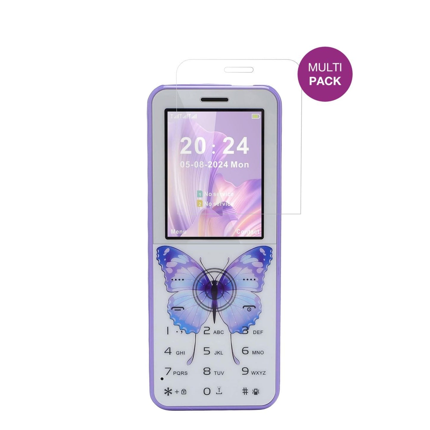 4x Schutzfolie klar für VELATEMOR Senioren-Handy D (2)