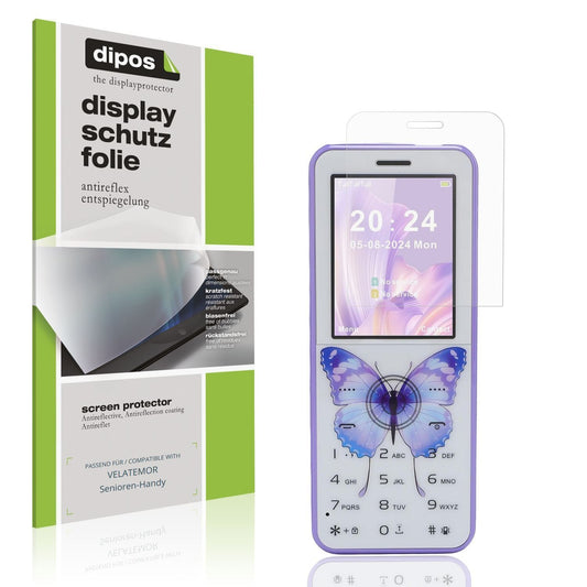 4x Schutzfolie matt für VELATEMOR Senioren-Handy D (1)