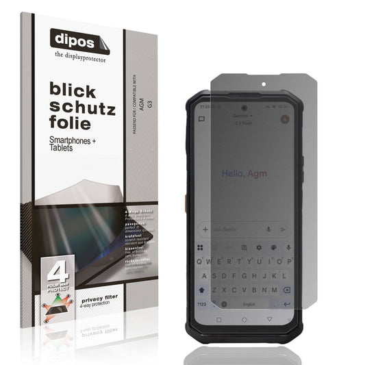 Blickschutzfolie für AGM G3 matt Schutzfolie Priva (1)
