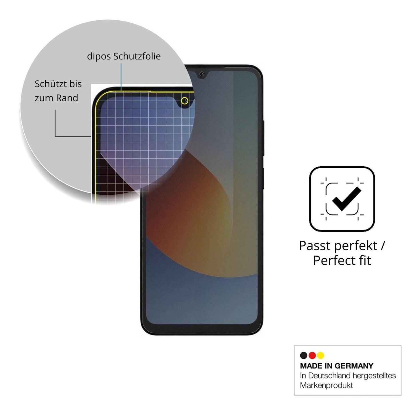 Blickschutzfolie für Redmi A7 matt Schutzfolie Pri (4)