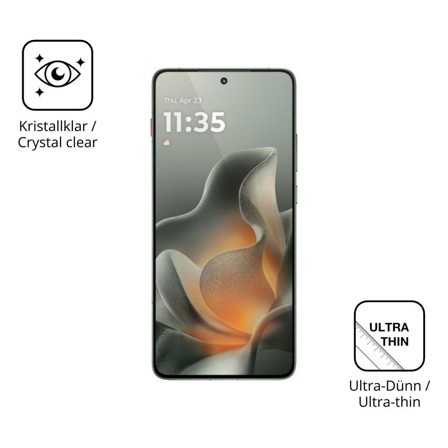 4x Schutzfolie klar für Motorola Edge 70 Display-S (5)