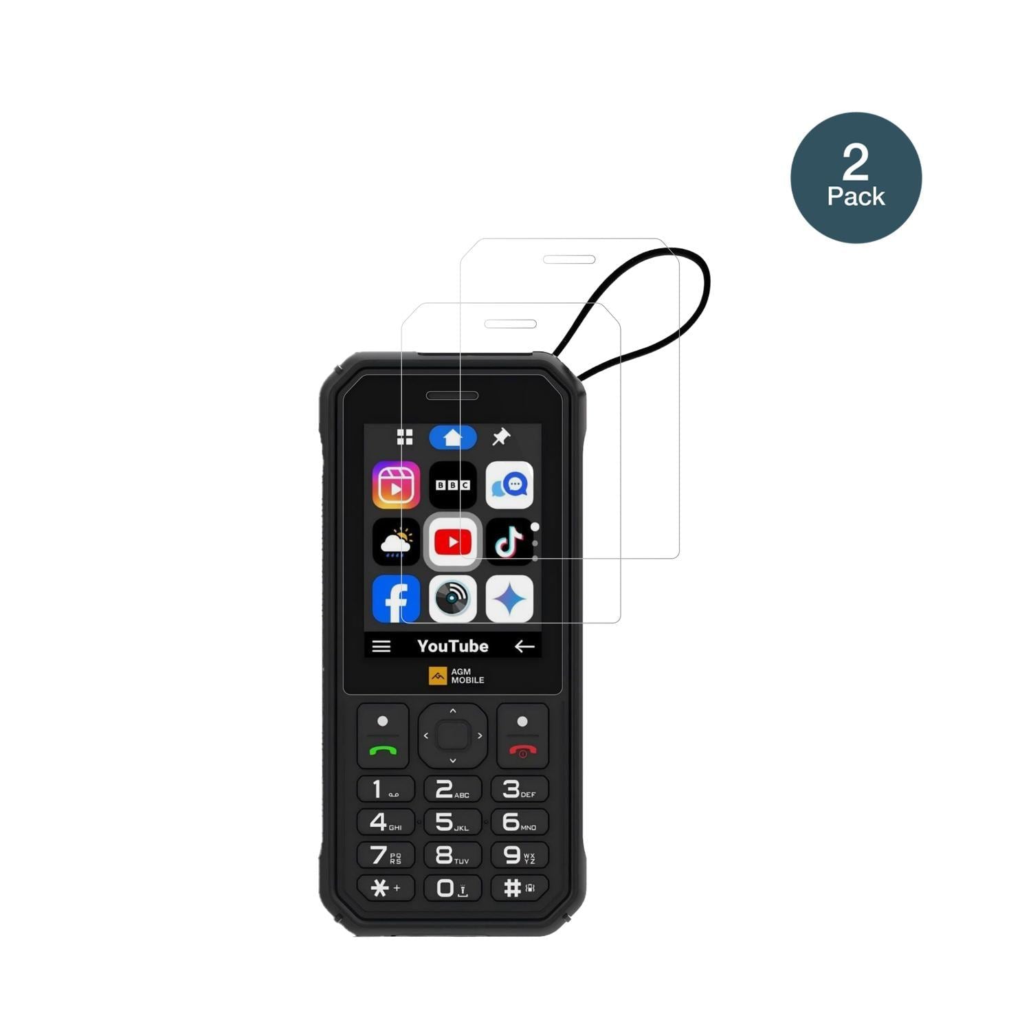 2x 9H Schutzfolie für AGM M11 Panzerfolie (2)