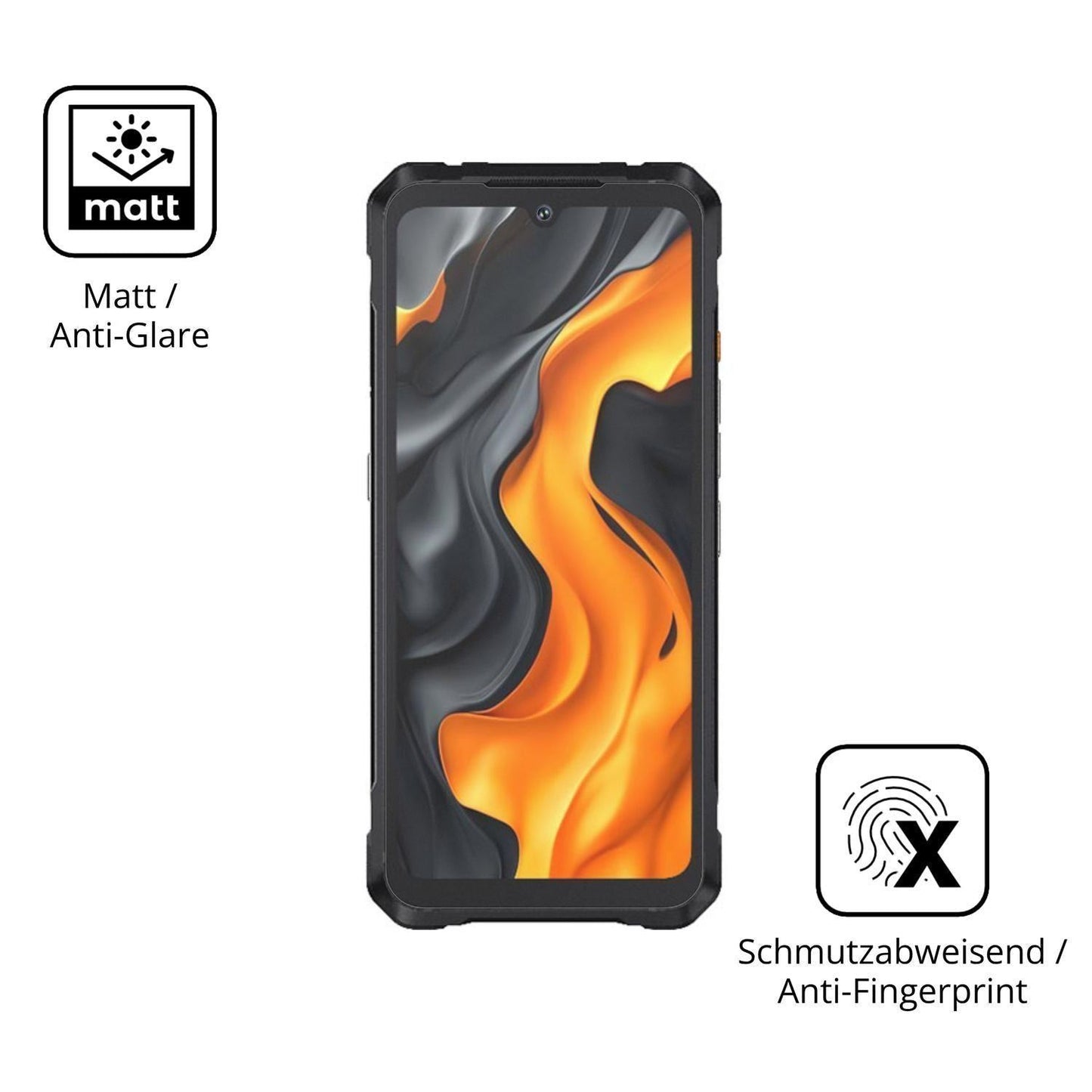 4x Schutzfolie matt für Cubot KingKong Power 5 Dis (5)